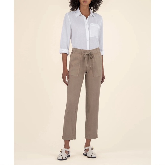 NEW Rosalie Linen Drawstring Pant Sz 1X - Picture 1 of 7